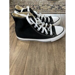 Black and White High-Top Sneakers size 7